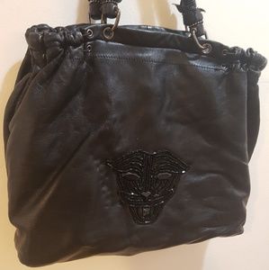 Tosca Blu Rhinestone Tiger Mosaic Tote